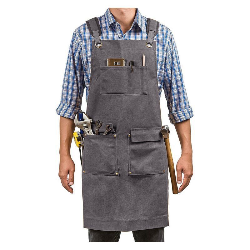 Kitchen Appliances Hobart - Thicken Waterproof Canvas Woodworking Apron Cooking