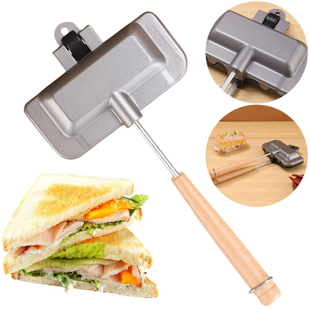 Sandwich Press Grill - Hot Dog Toaster Non Stick Aluminum