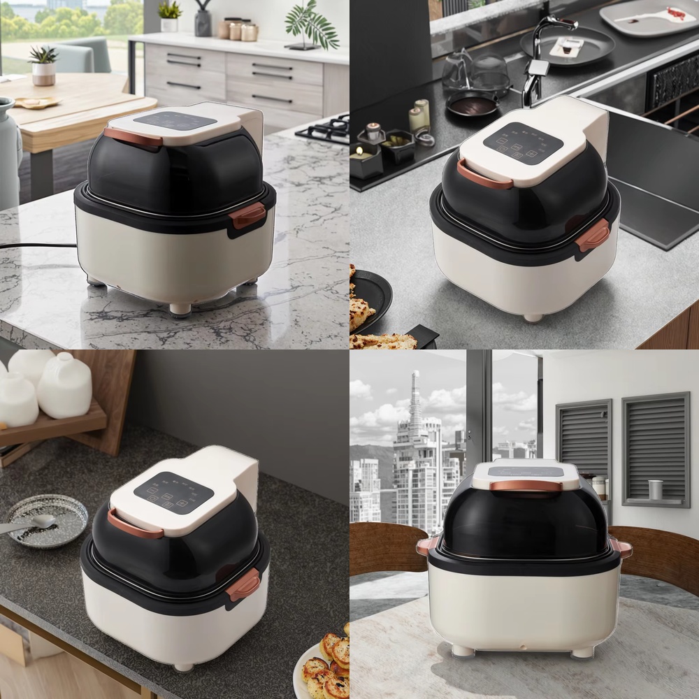Air Fryer 5L Digital - OUSHENG 5L OilFree Digital Control Glass