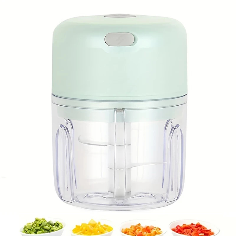 Meat Grinder Attachment - 2027 250ml Mini Rechargeable Garlic Chopper