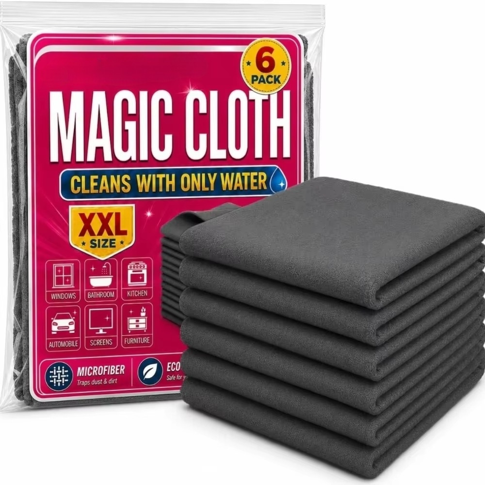 Kitchen Appliances Combo - 6 Pack Microfiber Cleaning Cloth Streak