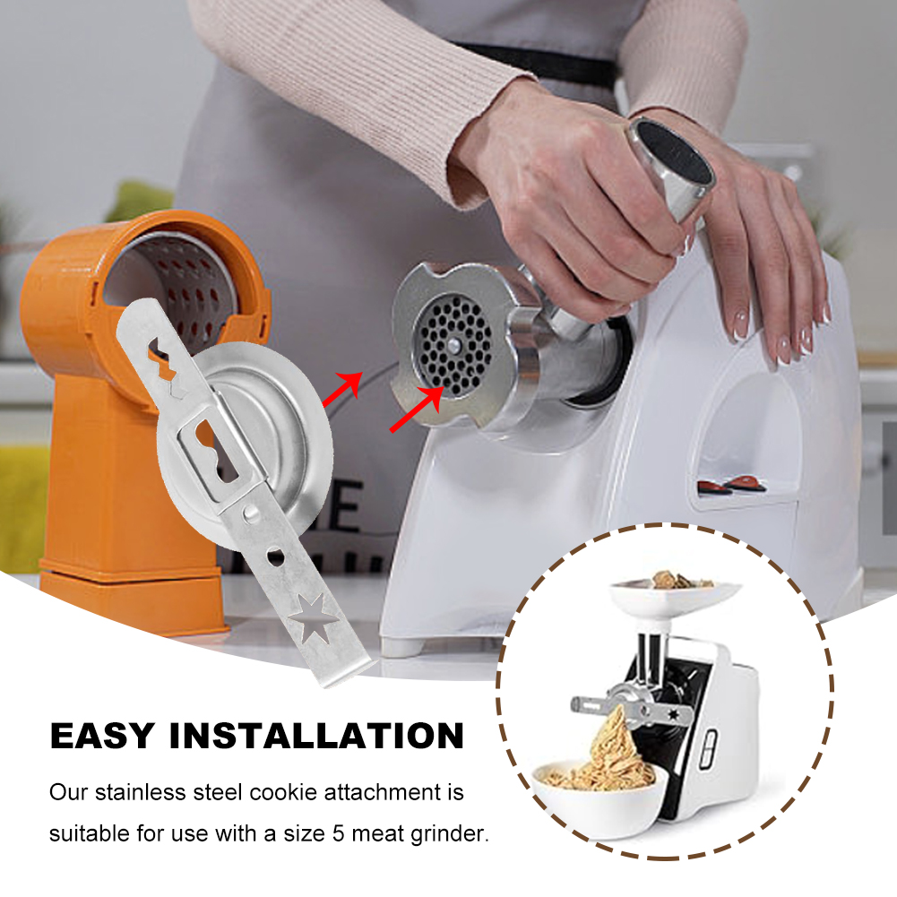 Meat Grinder Attachment - 2 Pcs Pastry Attachment 8 Patterns