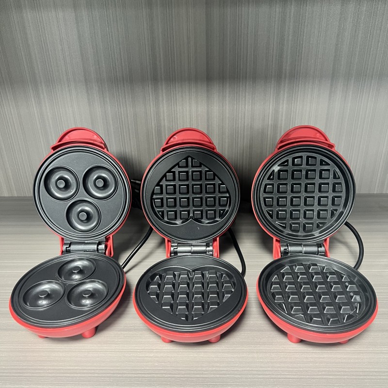 Sandwich Press Grill - Multi Functional Mini Heart-shaped Waffle Maker