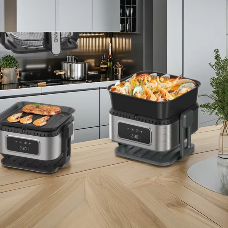 3 In1 Stainless Steel 5L Air F - đánh giá và giá Air Fryer 5L Digital