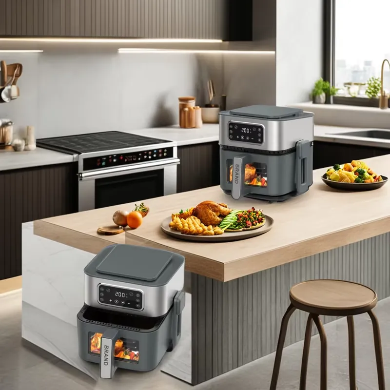 3 In1 Stainless Steel 5L Air F - đánh giá và giá Air Fryer 5L Digital
