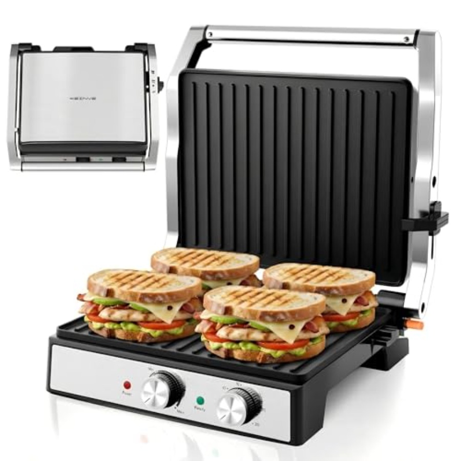 Panini Press Sandwich Maker wi - đánh giá và giá Sandwich Press Grill