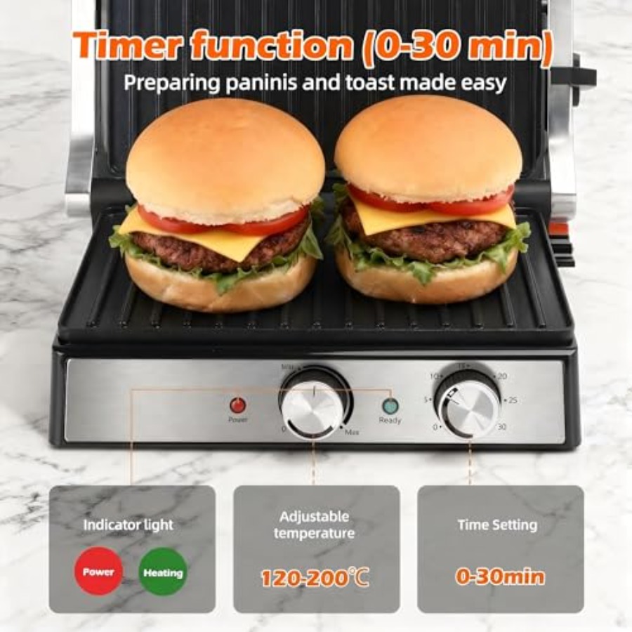Panini Press Sandwich Maker wi - đánh giá và giá Sandwich Press Grill