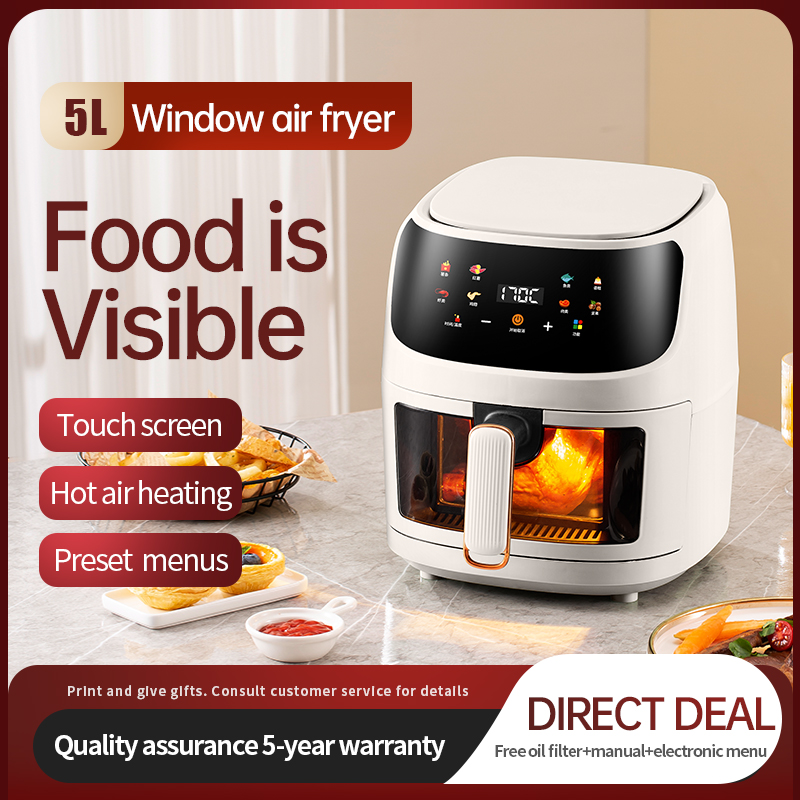 1350W Digital Air Fryer, Trans - đánh giá và giá Air Fryer 5L Digital