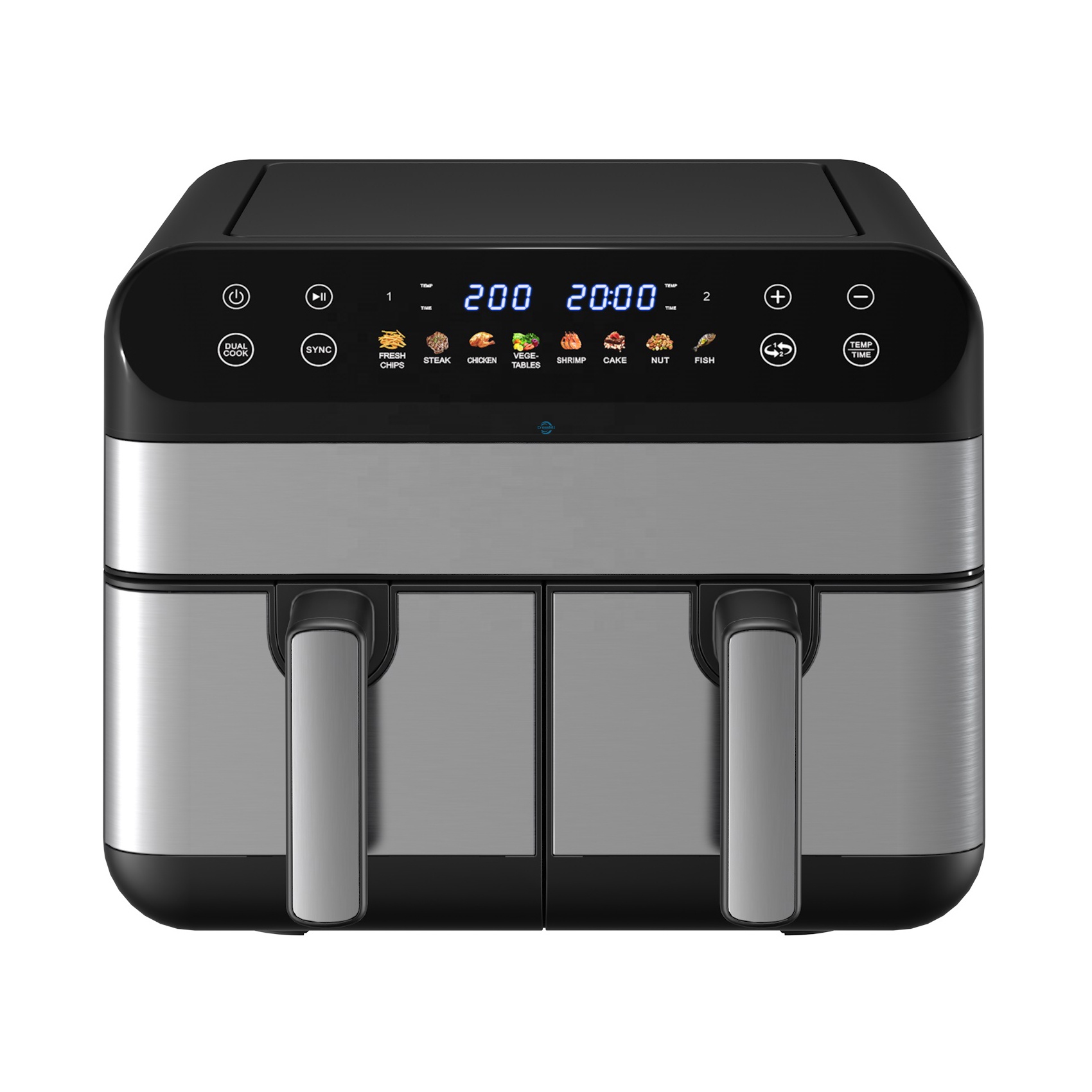 Double 5L Cooking Baskets Deep - đánh giá và giá Air Fryer 5L Digital