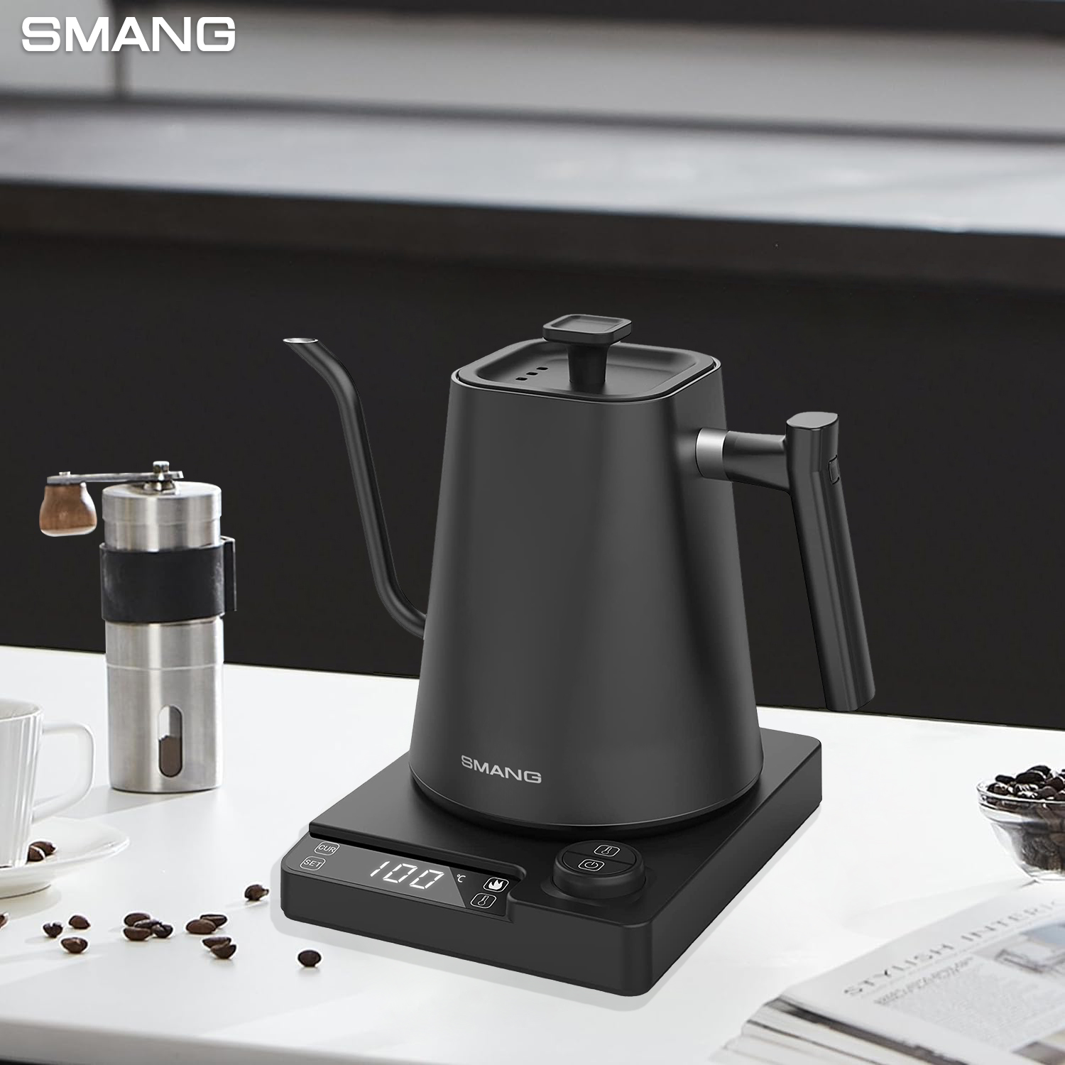 SMANG 1200W Gooseneck Electric - đánh giá và giá Electric Kettle Gooseneck