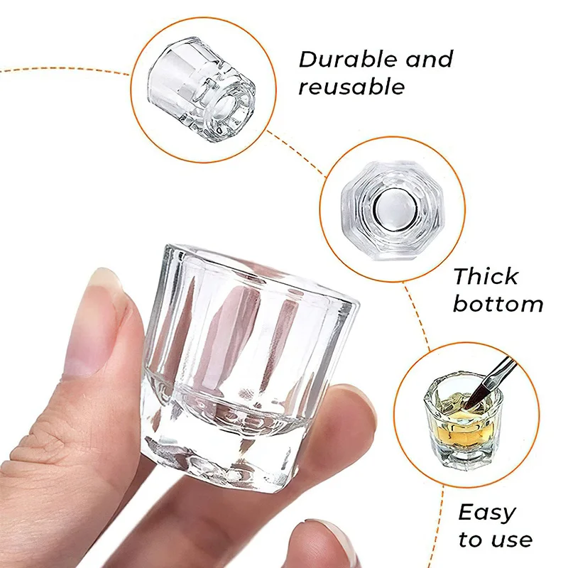 Crystal Glass Nail Art Cups Wa - đánh giá và giá Kitchen Appliances Integrated