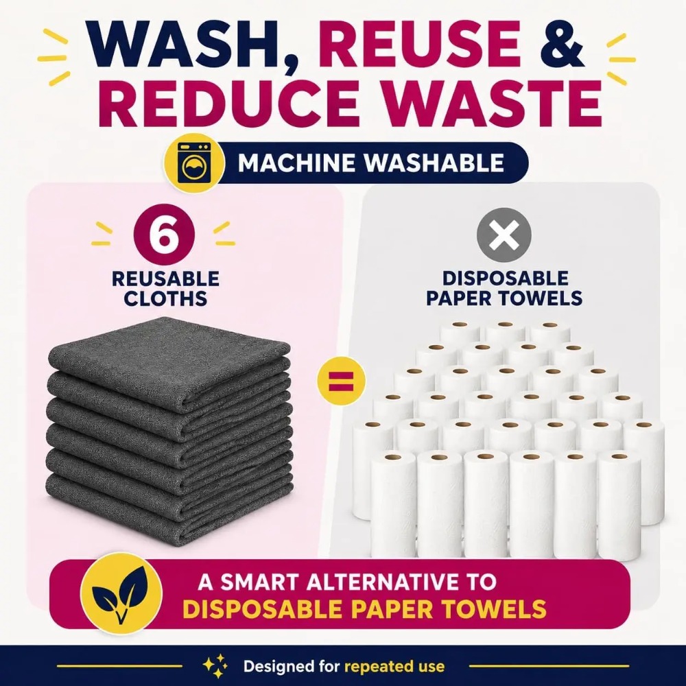 6 Pack Microfiber Cleaning Clo - đánh giá và giá Kitchen Appliances Combo