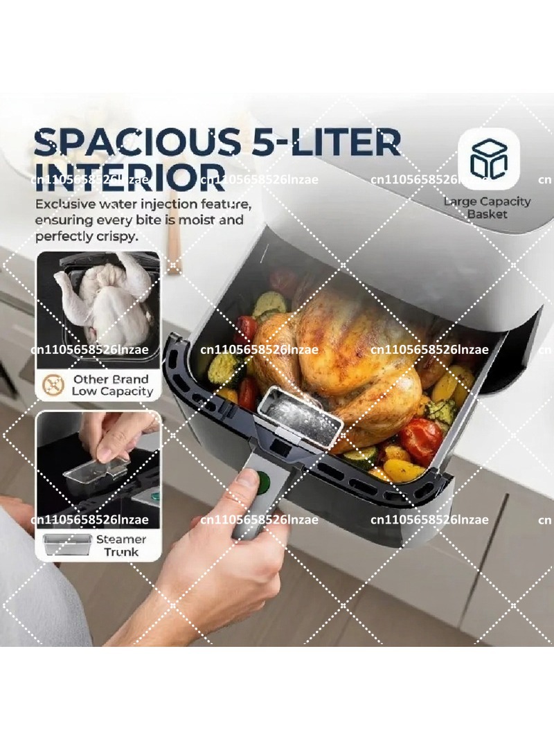 5L 1450W Digital Air Fryer wit - đánh giá và giá Air Fryer 5L Digital