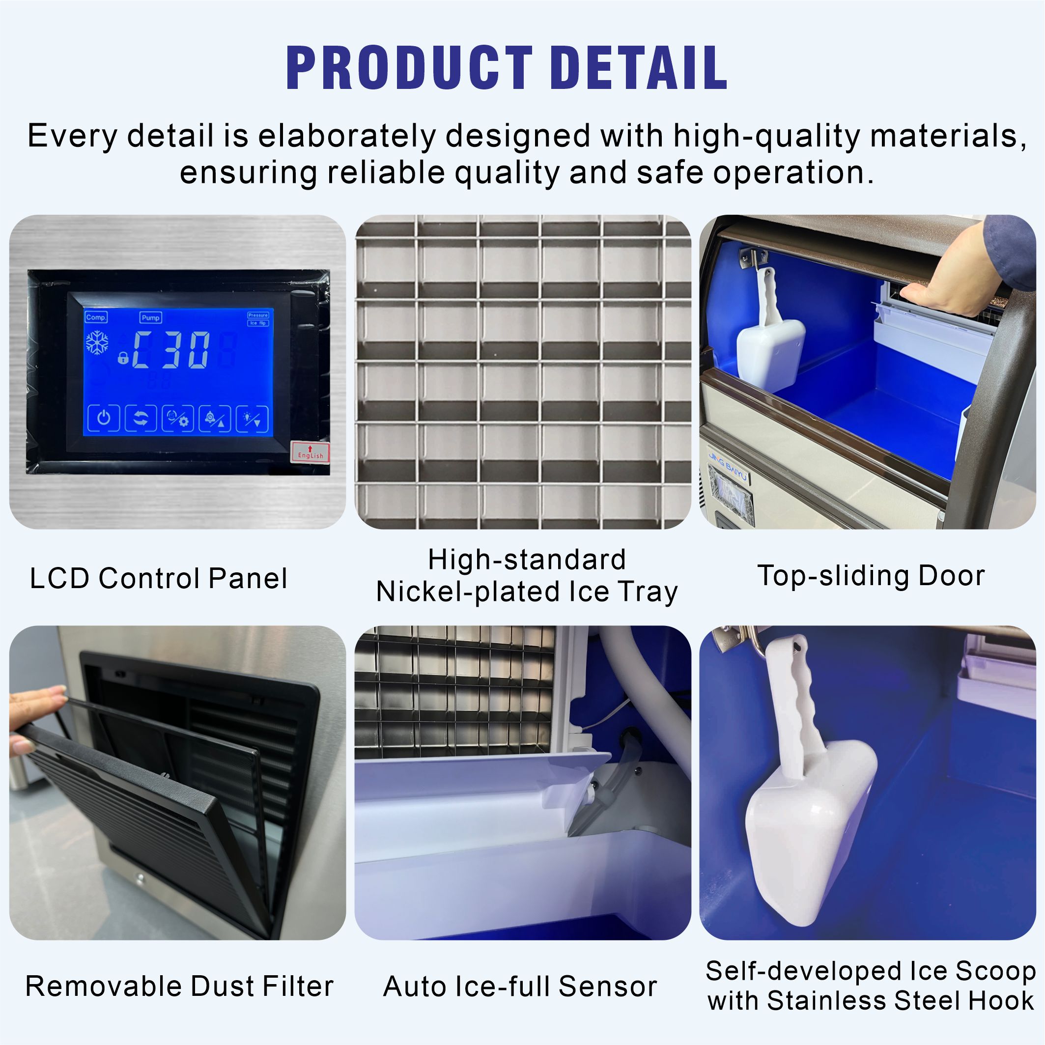 50kg/24h Integrated Block Ice  - đánh giá và giá Kitchen Appliances Lowes