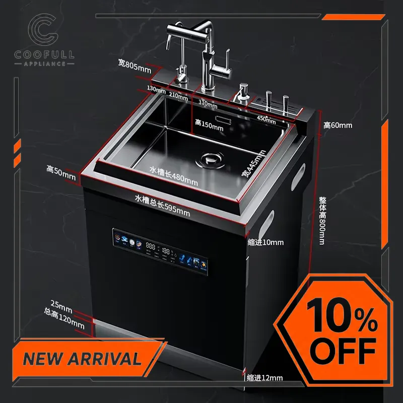600mm Built In Dishwasher 12 P - đánh giá và giá Kitchen Appliances Combo