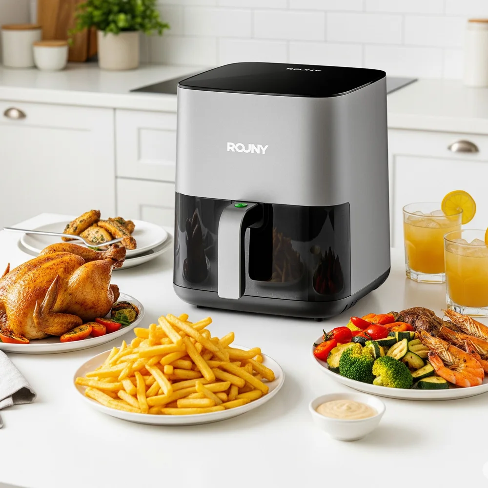 Digital Air Fryer with Visible - đánh giá và giá Air Fryer 5L Digital