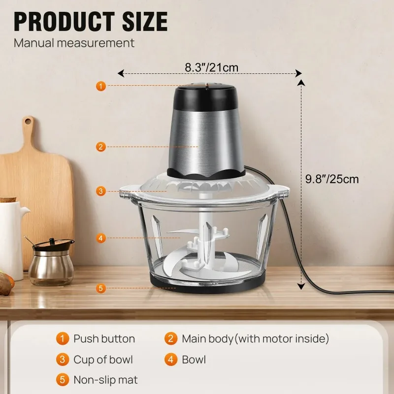 2L Electric Meat Grinder Food  - đánh giá và giá Meat Grinder Attachment