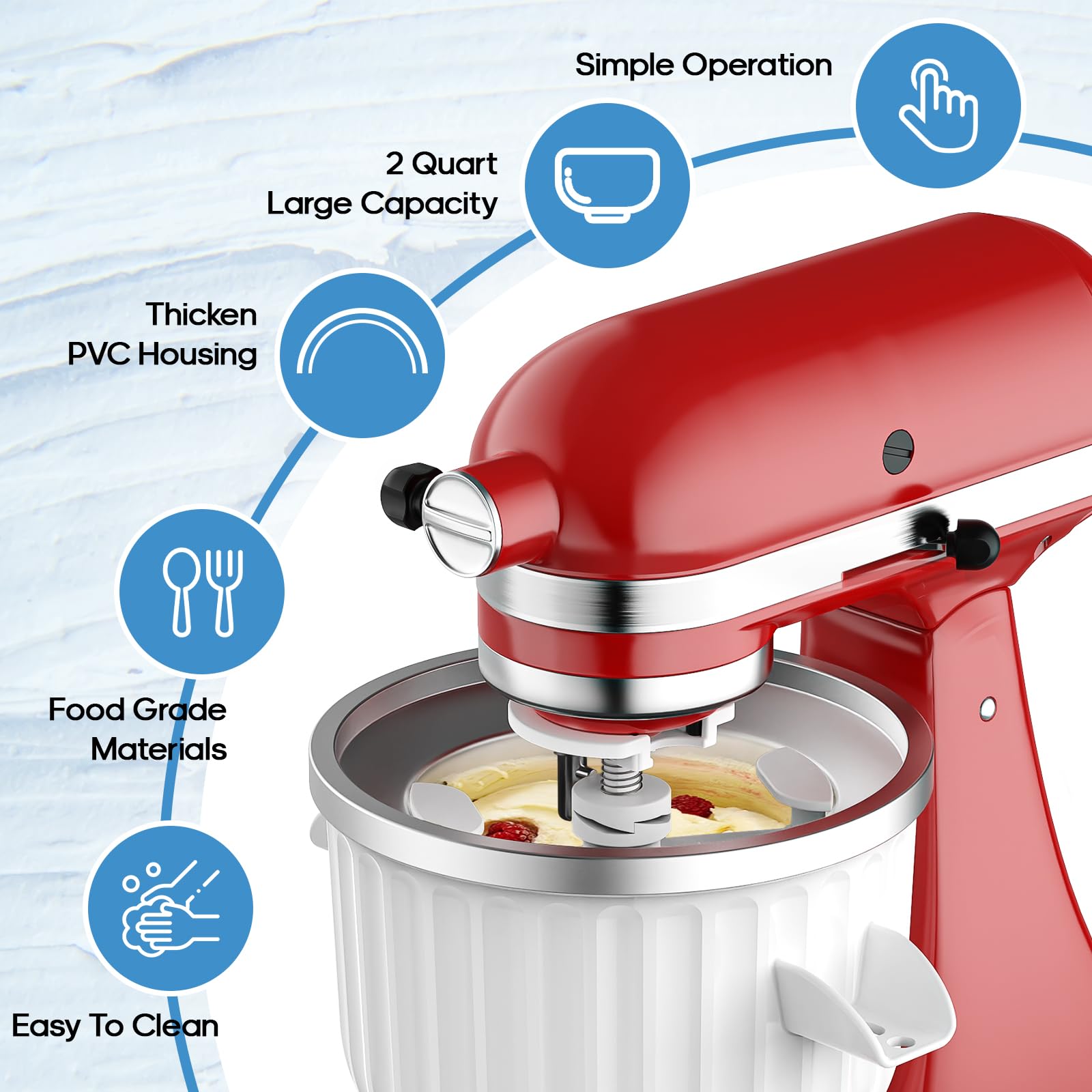 2 Quart Ice Cream Maker Attach - đánh giá và giá Kitchen Appliances Germany