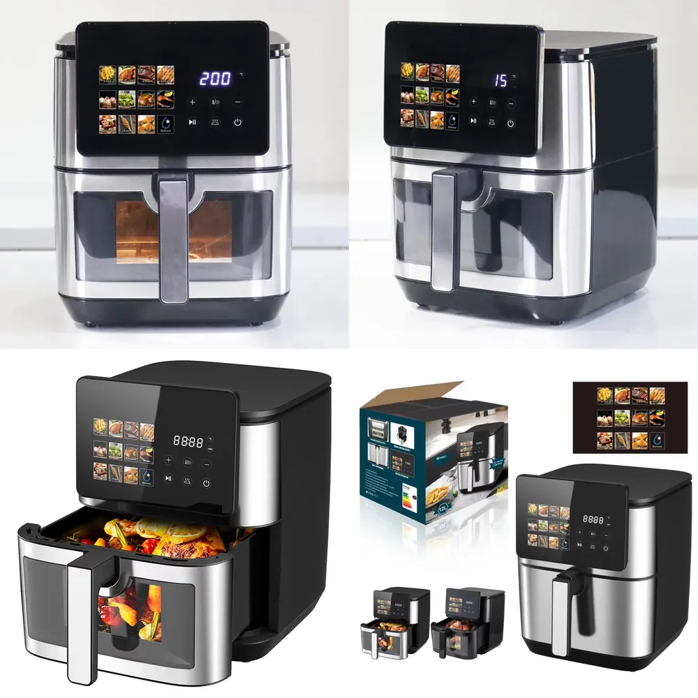 New 5L 6L 7L 8L 12L Oil Free F - đánh giá và giá Air Fryer 5L Digital