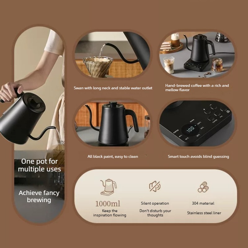 Electric Gooseneck Coffee Kett - đánh giá và giá Electric Kettle Gooseneck