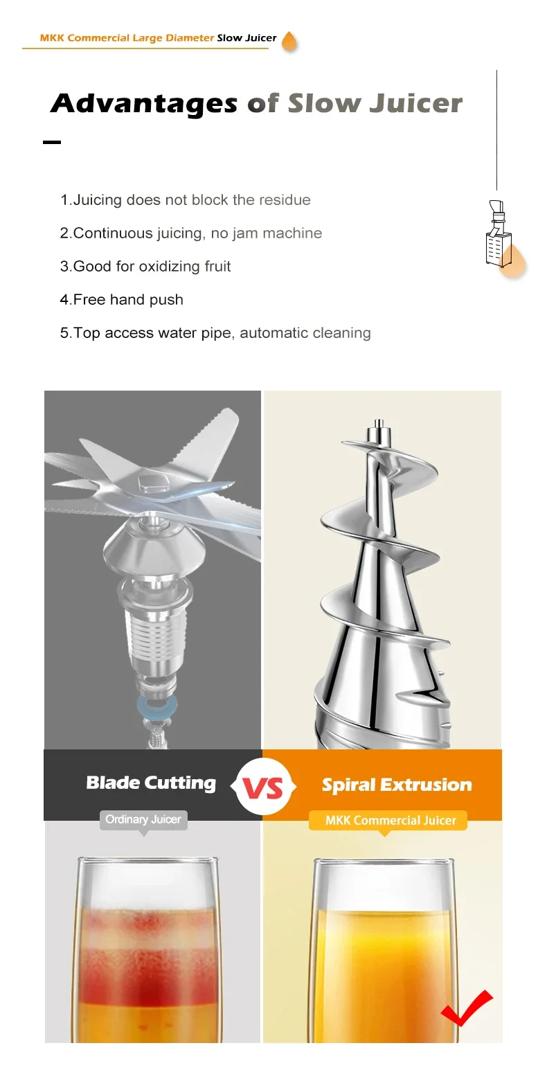 Professional Juicer Extractor  - đánh giá và giá Juicer Cold Press Slow