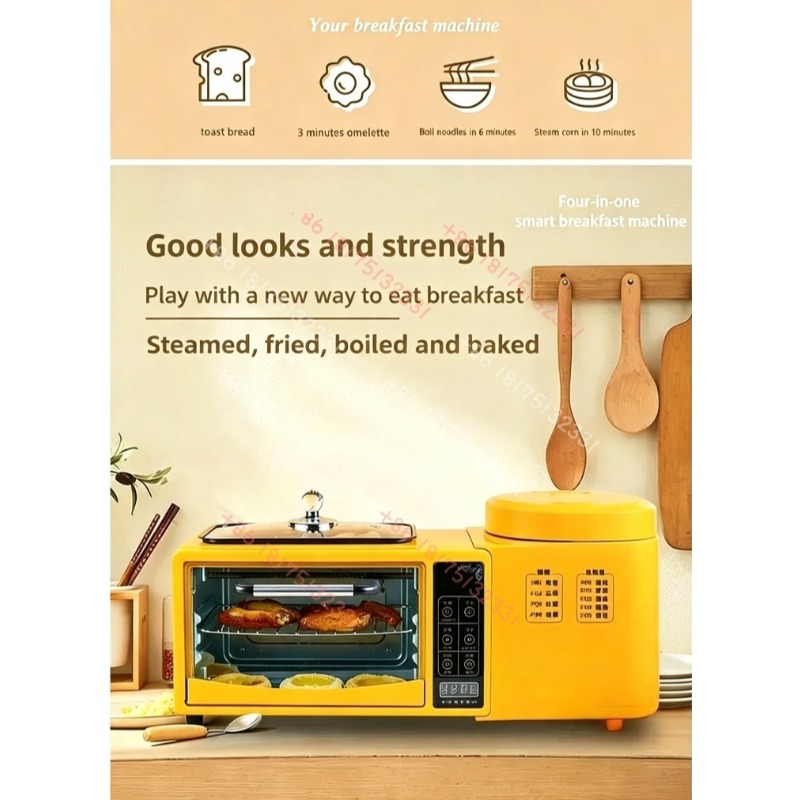 4-in-1 Multifunctional Breakfa - đánh giá và giá Hot Pot Electric